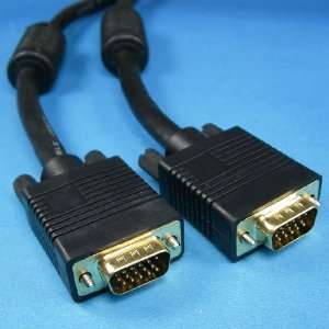  1d4 6ft Svga Super VGA Hd15 M/m Male to Male Cable Gold 