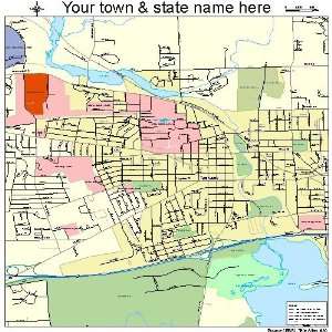  Street & Road Map of Ypsilanti, Michigan MI   Printed 