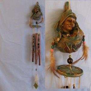  Poly Resin Chime Indian Mother and Infant Wind Chime 