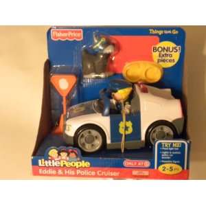  Little People Eddie & His Police Cruiser Toys & Games