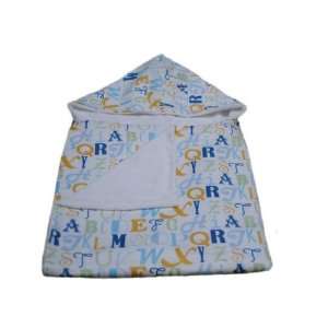  Tourance Baby Hooded Towels Alphabet Blue