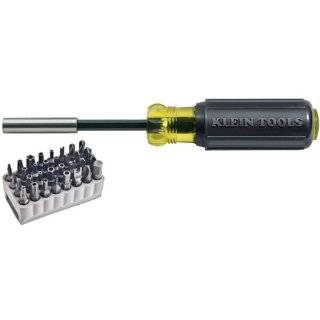 Klein 32510 Magnetic Screwdriver with 32 Piece Tamperproof Bit Set by 