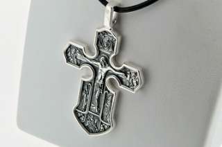 Sterling Silver Handmade Massive Russian Orthodox Cross  