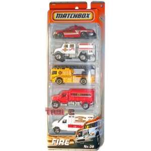  2010 2011 MATCHBOX 5 PACK, FIRE cars #9 Ford Crown 