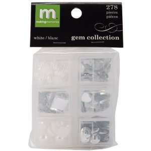  Gem Collection Clear & Pearl Arts, Crafts & Sewing