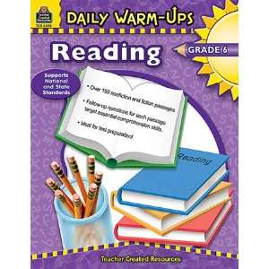 New Teacher Created Resources 3492   Daily Warm Ups Reading, Grade 6 