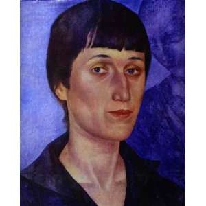    Vodkin   24 x 30 inches   Portrait of Anna Akhmatova