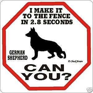 German Shepherd 2.8 Dog Sign Funny Warning Caution New  
