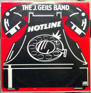 THE J GEILS BAND hotline LP 1975 VG+ vinyl SD 18147  
