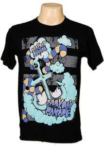Mayday Parade Blue Anchor T Shirt Men Sz M  