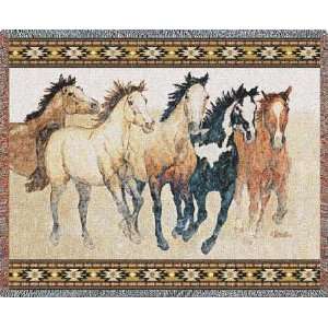    Steppin Out Horse Afghan or Throw PC 3885 T