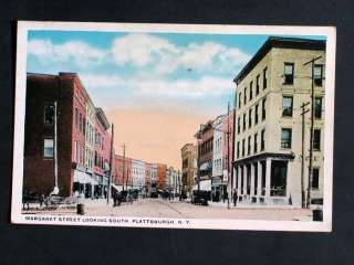 c1920 View of Margaret St Plattsburgh New York Postcard  