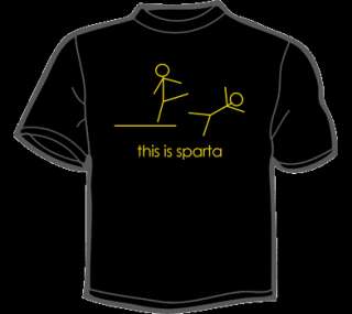 THIS IS SPARTA T Shirt MENS funny vintage 300 movie  