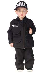 SWAT Team Policeman Police Hat Child Toddler Costume Boys  