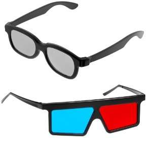  GTMax 3D Polarized Glasses Basic Square + 3D Red/Cyan 