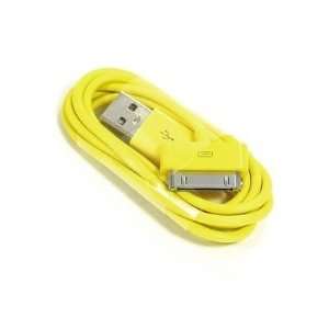 Yellow 2x USB Data Cable for iPhone 4 4S 3 3G iPad 1 2 iPod Touch 2G 