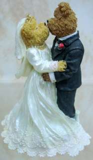 BOYDS BEARS Mr Mrs GLOBE Bearstone WEDDING 1E 270623  
