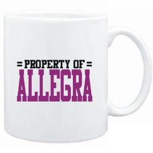  Mug White  Property of Allegra  Female Names