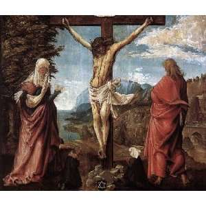   Christ on the Cross between Mary and St John, By Altdorfer Albrecht