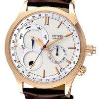Citizen Eco Drive Mens Brown Leather Watch AP1046 02A  