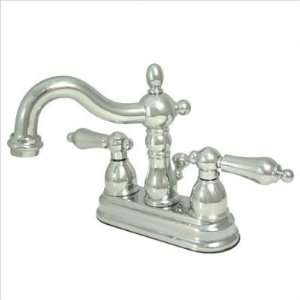   Centerset Lavatory Faucet with Brass Pop up, Poli