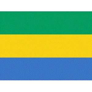 Gabon Flag Clear Acrylic Fridge Magnet 2.75 inches x 2 