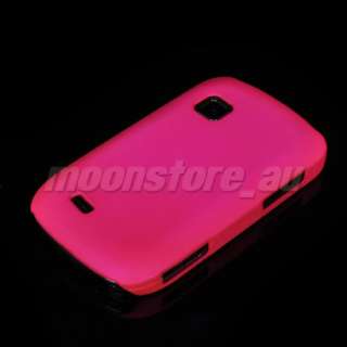 HARD RUBBER CASE COVER SAMSUNG S5670 GALAXY FIT HOTPINK  