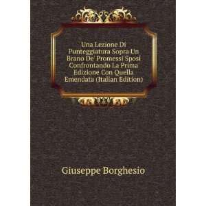   Con Quella Emendata (Italian Edition) Giuseppe Borghesio Books