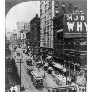 1919 Photo Second Ave. from Yester Way, Seattle. Size of photo 8x8.9 