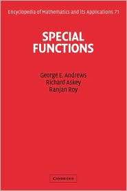 Special Functions, (0521789885), George E. Andrews, Textbooks   Barnes 