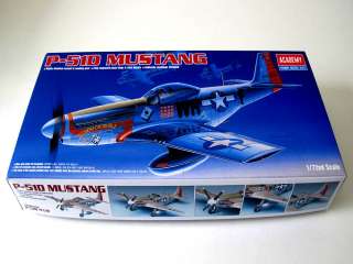 51D MUSTANG ACADEMY AIRPLANE MODEL KIT 1/72 SCALE  