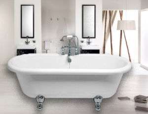 Clawfoot tub 67 Kingston Brass double ended tub Pkg  