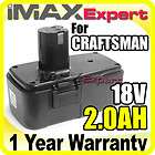 18V 2.0AH Ni CD Battery for CRAFTSMAN 11103 982027 001