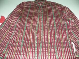 Jhane Barnes Patterned Cotton Dress Shirt 15 x 33/34  