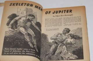   Stories Magazine Feb 1943 Edgar Rice Burroughs Skeleton Men of Jupiter