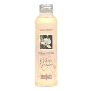   Floral Scented Massage Oil, White Ginger 4o .