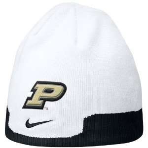   Purdue Boilermakers White 4th & Goal Knit Beanie