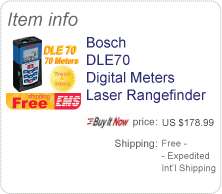 Bosch GLM250VF 250 Metre Laser Rangefinder with Integrated Telescopic 