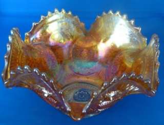 EAPG Imperial Carnival Glass Fruit Bowl & Stand Twins  