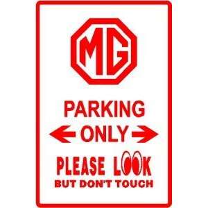    MG PARKING import sports car auto show sign