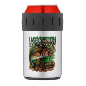  Thermos Can Cooler Koozie Largemouth Bass 