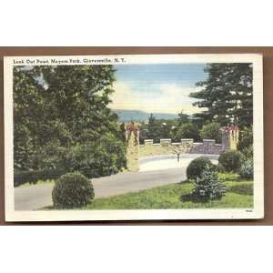  Postcard Look Out Point Mayers Park Gloversville New York 