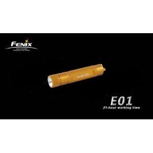  Fenix E01 Compact LED Flashlight Golden  Players 