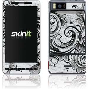  White Flourish skin for Motorola Droid X Electronics