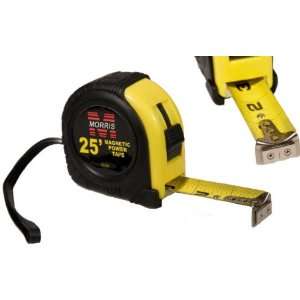  Morris 52202   25 x 1 Black / Yellow Tape Measure with 
