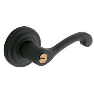 Baldwin 5245.190.fd Satin Black Exterior Full Dummy Classic Lever with 