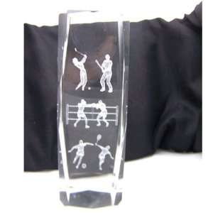  Sports Enthusiasts Laser Art Crystal Paperweight 