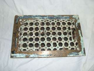 Antique Heat Grate Grill Register Rectangle Style 11x7 #4188  