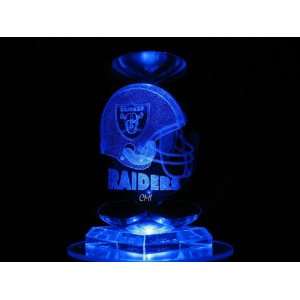 NFL Oakland Raiders 3D Laser Etched Crystal Ball 80mm  