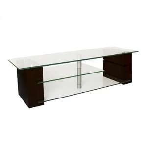  Plateau   Balance 59 E   59 inch Oak and Glass TV Stand in 